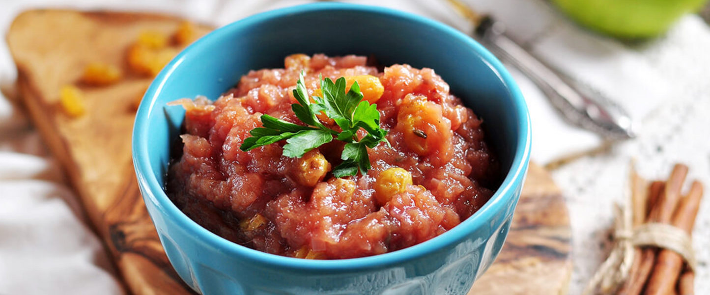 Apple and Spoilt Pig bacon chutney