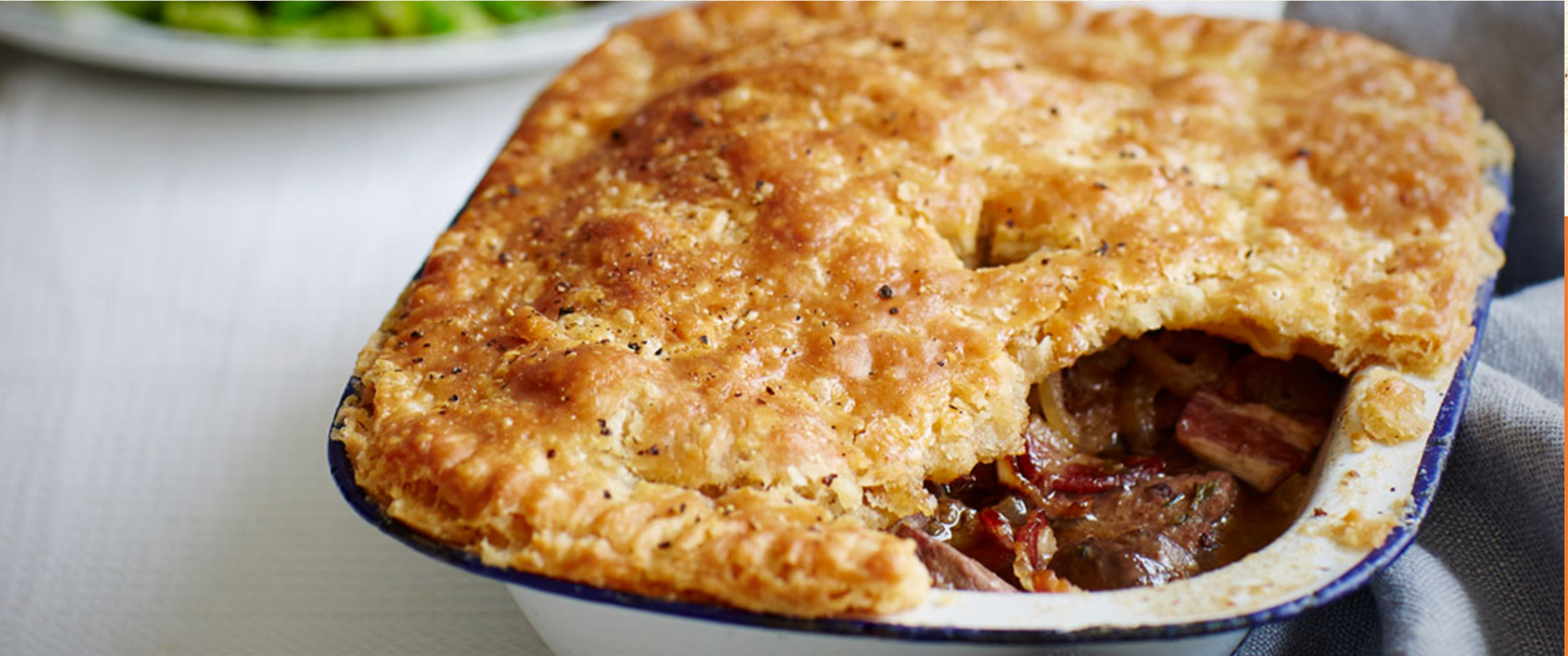 Bacon and Liver Suet Pie