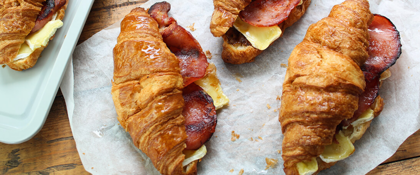 Brie, Bacon and Red Onion Chutney Baked Croissant