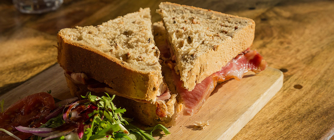 spoiltpig - Bacon recipe - Bacon butty with a Caribbean twist