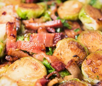 spoiltpig - Bacon recipe - Brussel sprouts with bacon and chestnuts