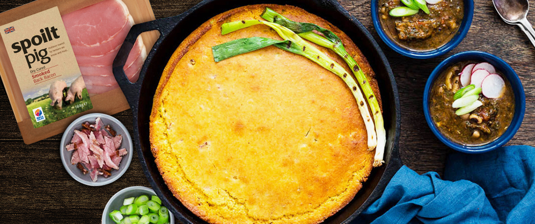 spoiltpig - Bacon recipe - Spring Onion Cornnbread