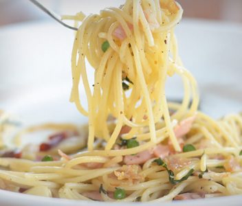 spoiltpig - Gammon recipe - Pea bacon spaghetti