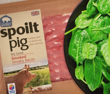 spoiltpig - Recipe header - Spinach bacon salad